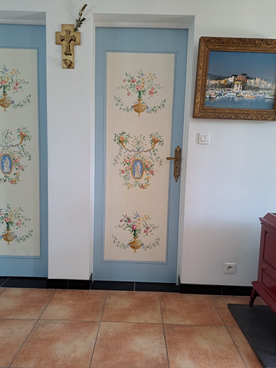 Porte posée chez le client